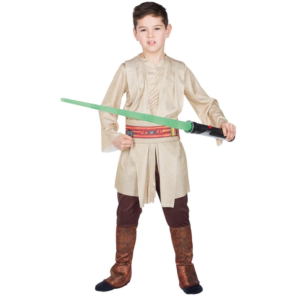 Costume Lusso Da Jedi Star Wars Per Bambino - Taglia: 7/8 Anni (117/128 Cm)  - Foto 1