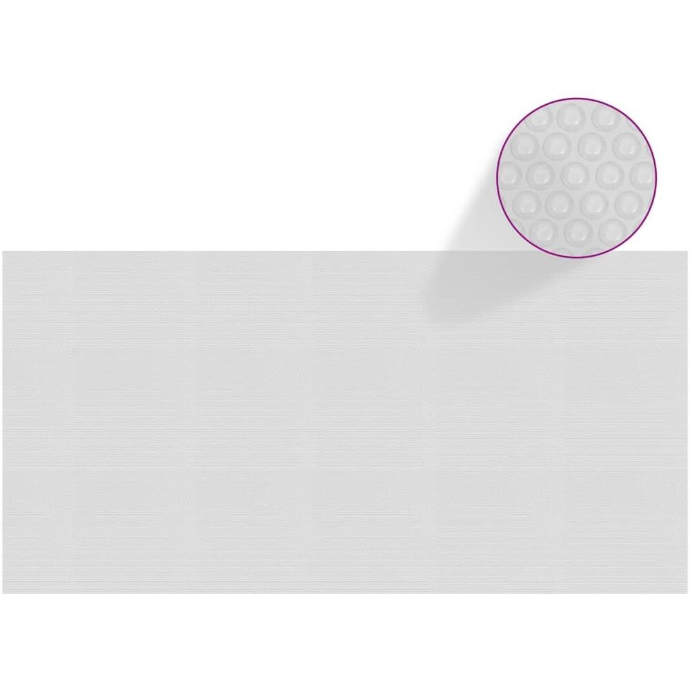 VIDAXL - Pellicola Galleggiante Solare Pe Piscina 975x488 Cm Grigia