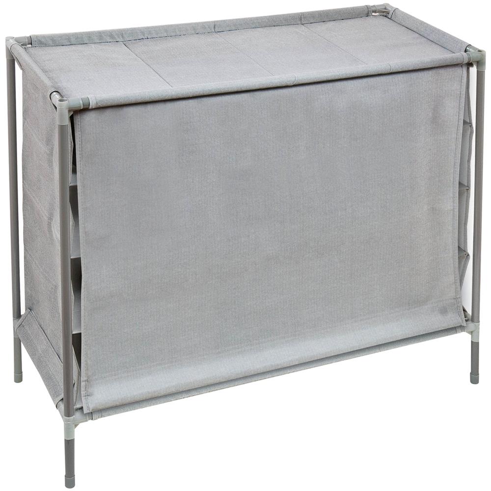 Scarpiera 16 Scomparti Domopak Living 81x35x66cm Grigio - Foto 2