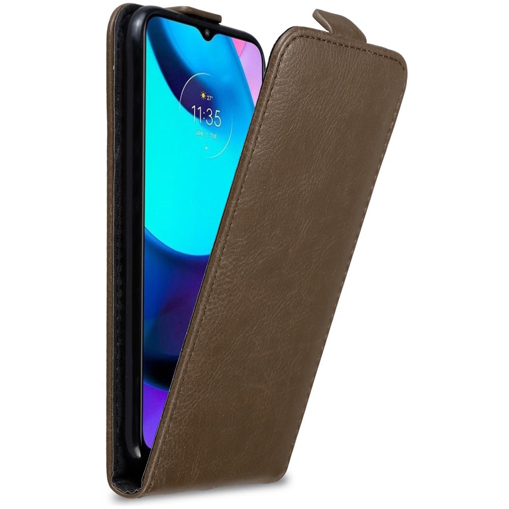 Cadorabo Custodia Compatibile Con Motorola Moto E20 / E30 / E40 In Bruno Caffè - Coperchio Protettivo In Design Flip Con Chiusura Magnetica - Foto 1