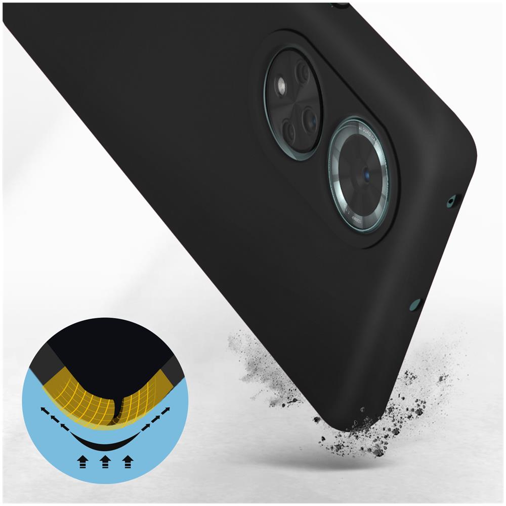 Cover Per Huawei Nova 9 E Honor 50 In Silicone Semi-rigido Soft-touch Nera - Foto 2