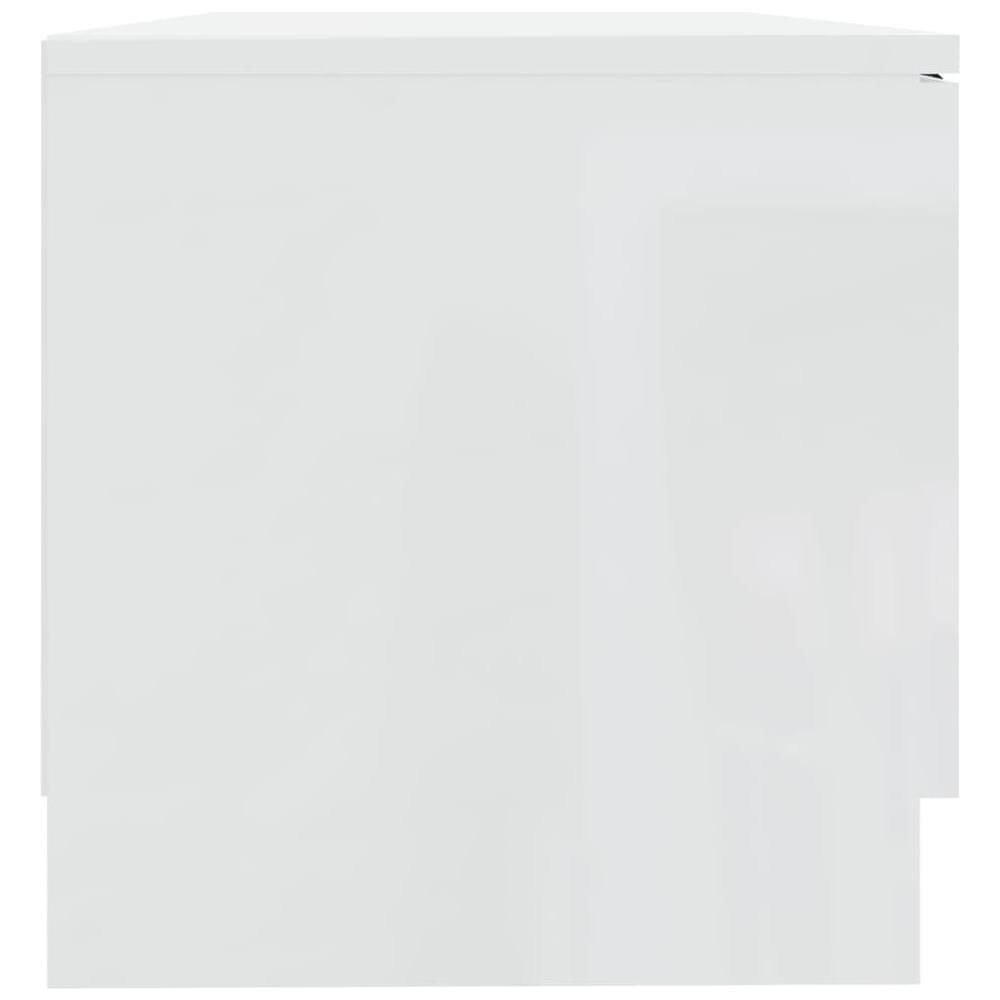 Mobili Porta Tv 2pz Bianco Lucido 80x35x45 Cm Legno Multistrato - Foto 7