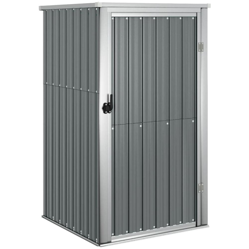 Capanno Per Attrezzi Grigio 88x89x161 Cm Acciaio Zincato - Foto 2