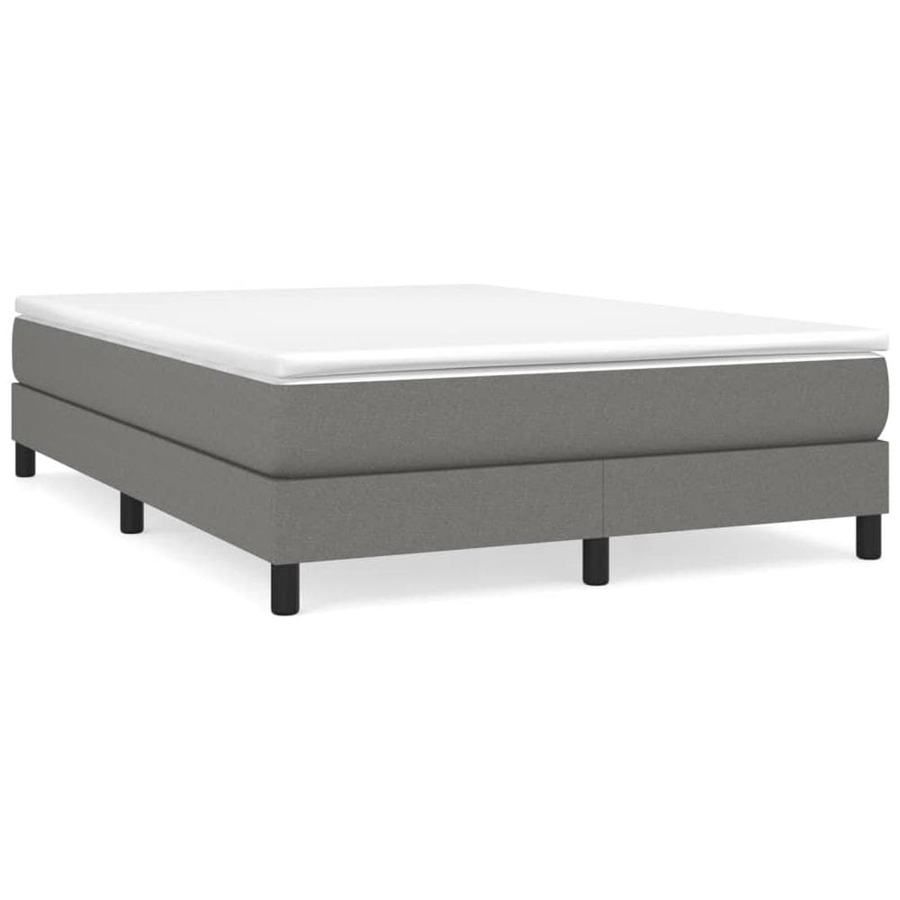Giroletto A Molle Con Materasso Grigio Scuro 140x200cm Tessuto - Foto 2