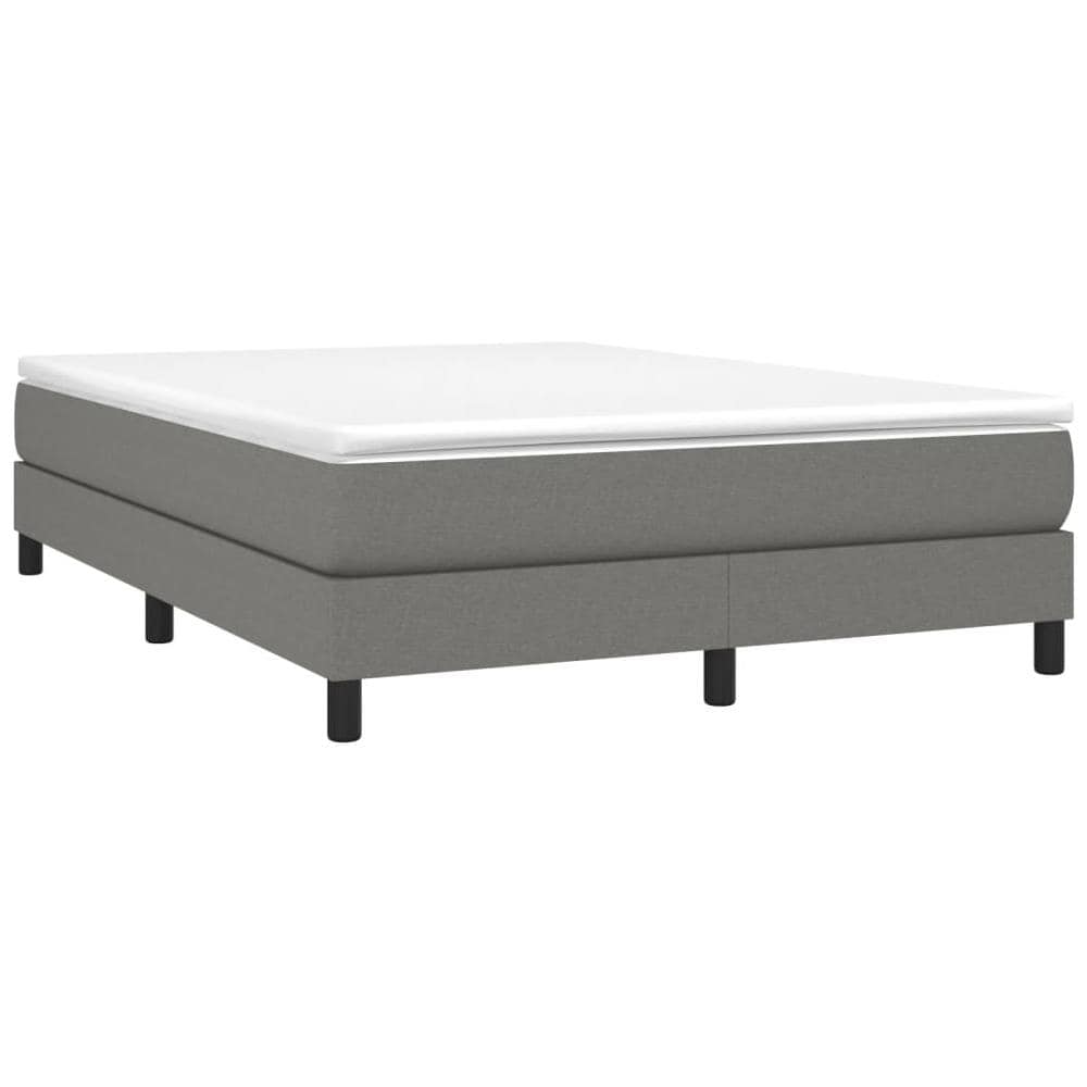 Giroletto A Molle Con Materasso Grigio Scuro 140x200cm Tessuto - Foto 3