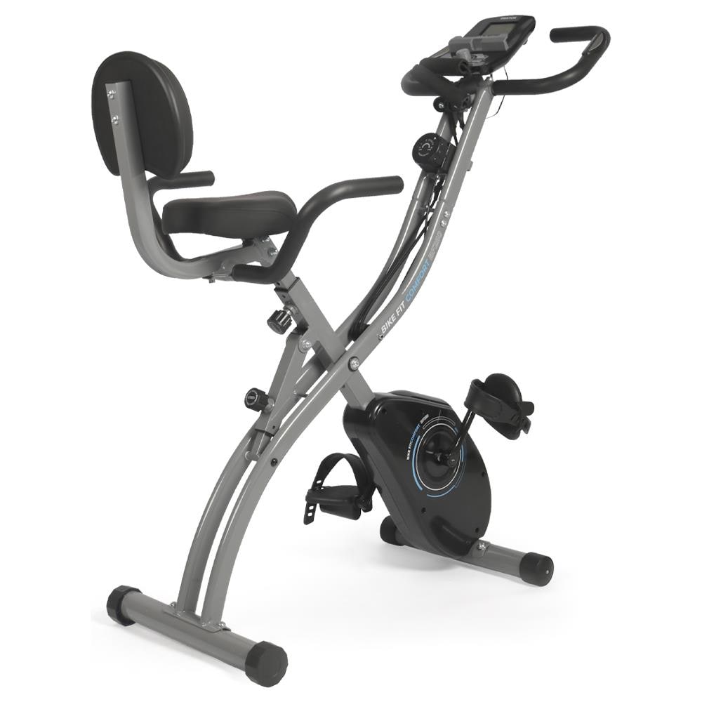 Cyclette Bike Fit Comfort BF250 Pieghevole con 8 Livelli di Resistenza e Schermo LCD con Contachilometri, Velocità, Calorie, Cardiofrequenzimetro 2 Fasce Fitness - Controllabile dall'app "Fit & Show" - Foto 1