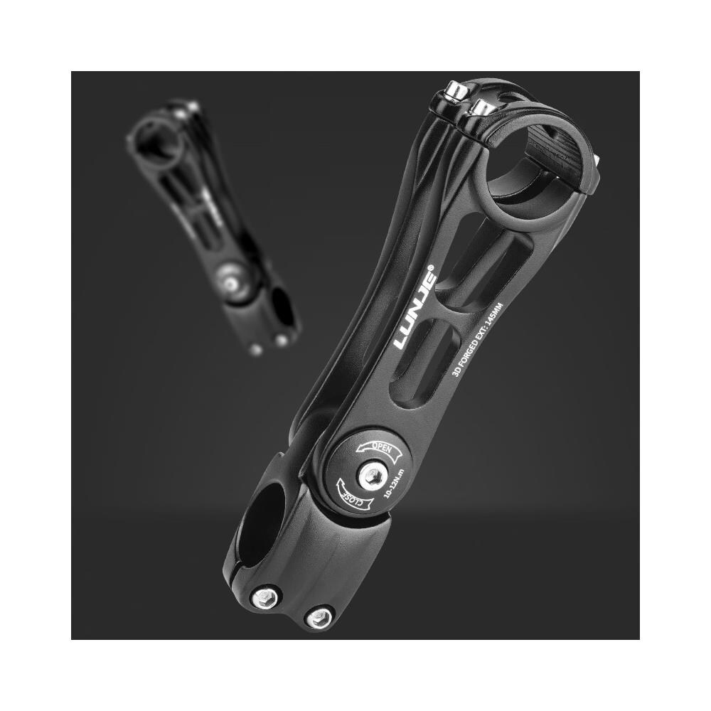 Attacco Manubrio Regolabile Per Bici Da Strada, Mountain Bike Black 31.8 X 90 Mm - Foto 2