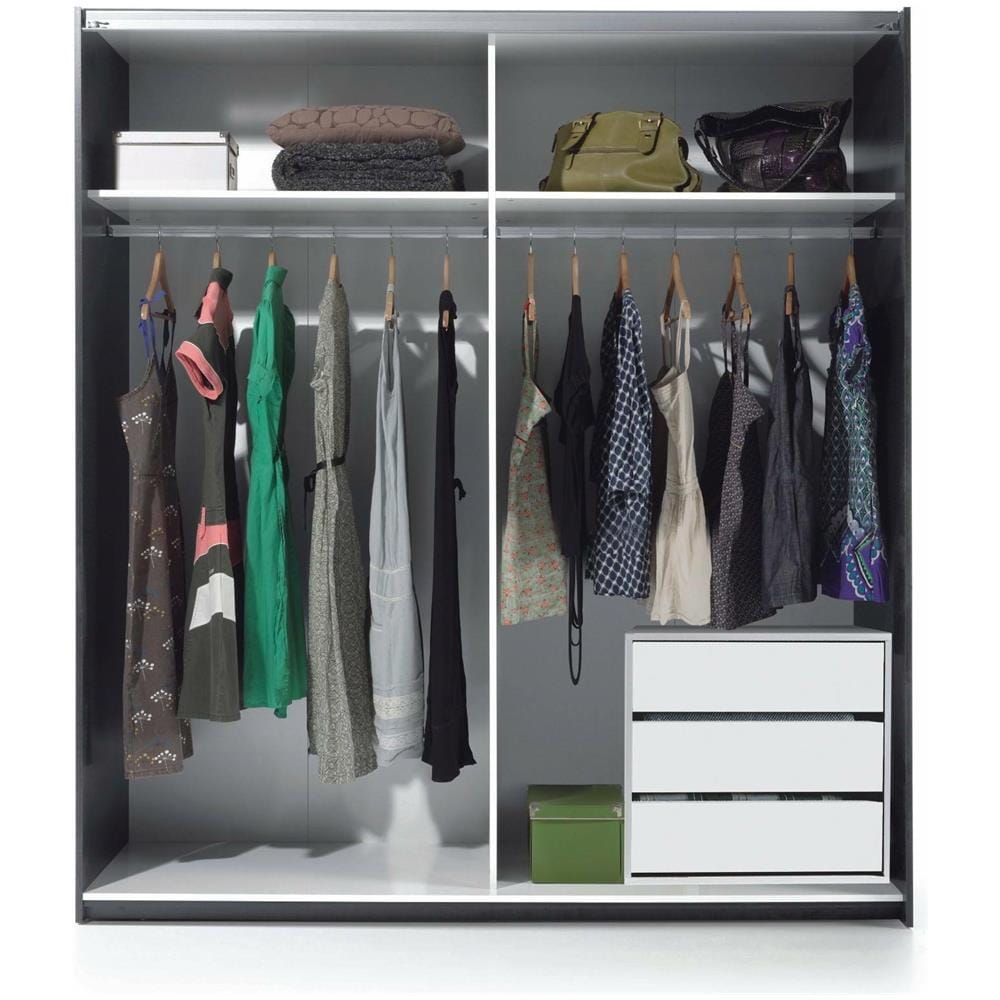 Cassettiera Newport a 3 Cassetti, 60x44 h57 Cm, Colore Bianco - Foto 4