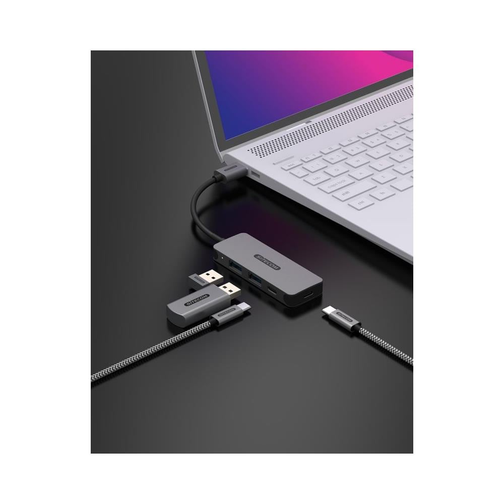 Hub da USB-A a 2x USB-A + 2x USB-C Colore Grigio - Foto 4