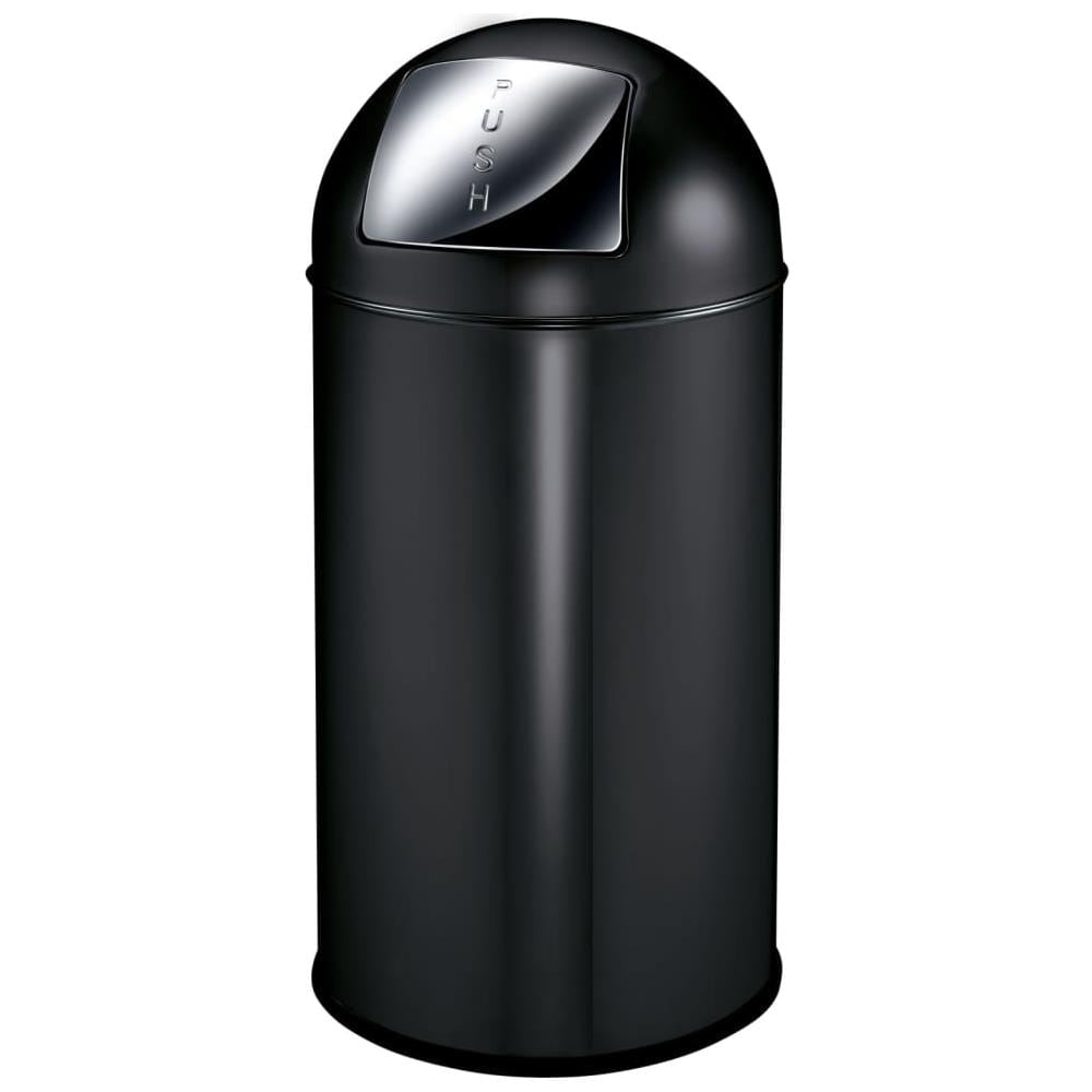 Pattumiera Con Coperchio A Pressione 40 L Nero Opaco - Foto 2