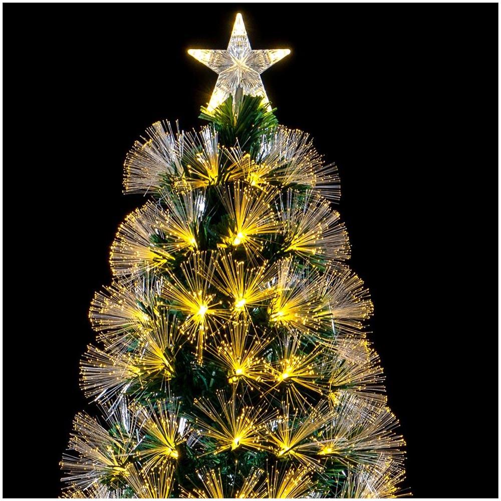 Albero di natale Luminoso 60cm con Luci LED Fibra Ottica Bianco Caldo - Foto 5