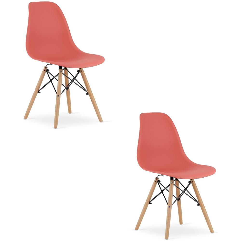 Sedia OSAKA Design ergonomico Gambe naturali Cynnber x2 - Foto 1