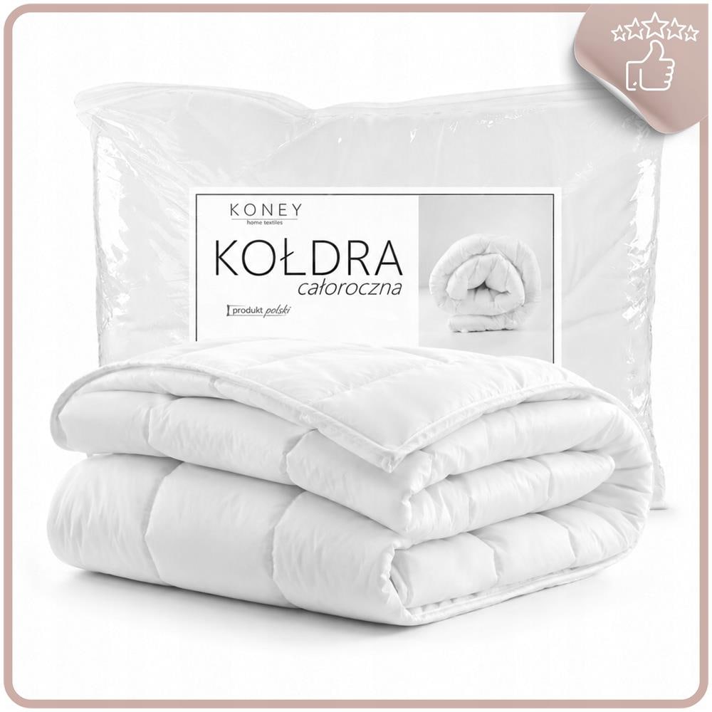 Piumino in silicone per tutte le stagioni 200x200 - Bianco - Antiallergico - Alta qualità - Comfort durante il sonno - Foto 1