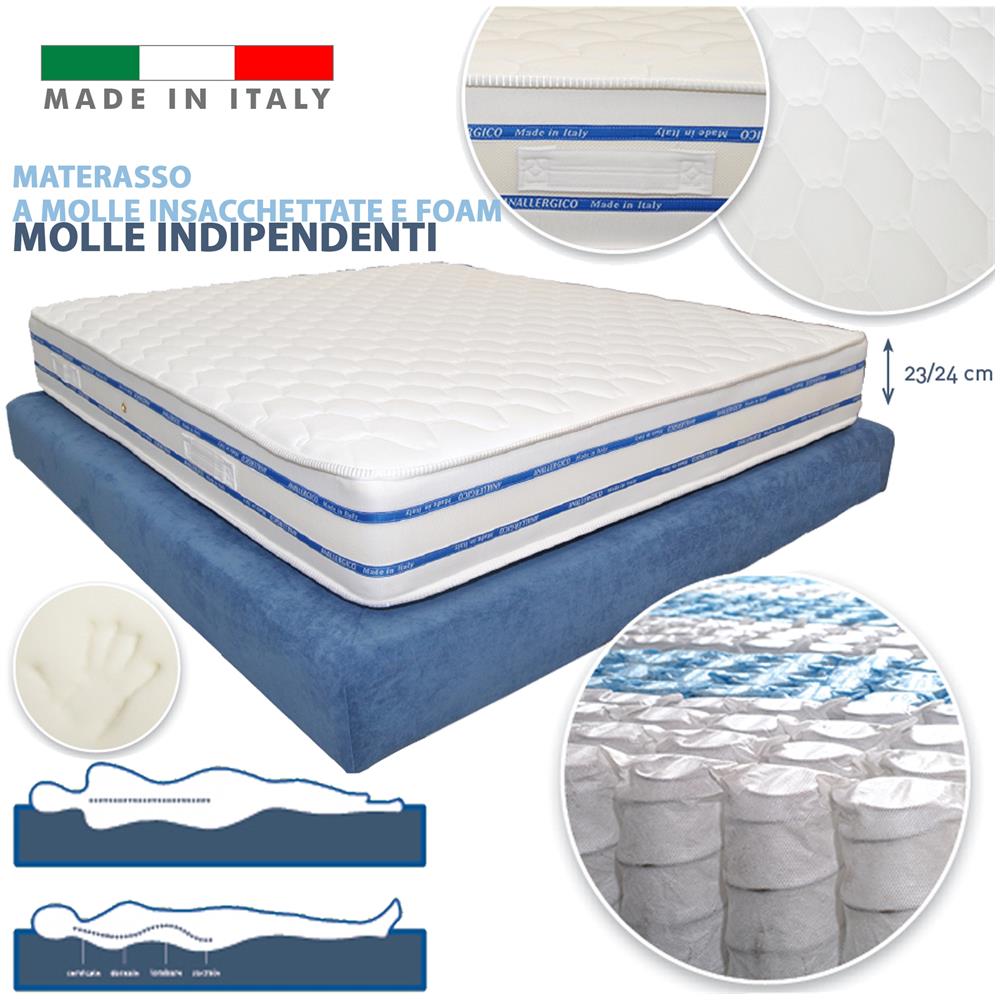 TradeShopTraesio® - Materasso A Molle Indipendenti Insacchettate E ... TradeShopTraesio® - Materasso A Molle Indipendenti Insacchettate E ...