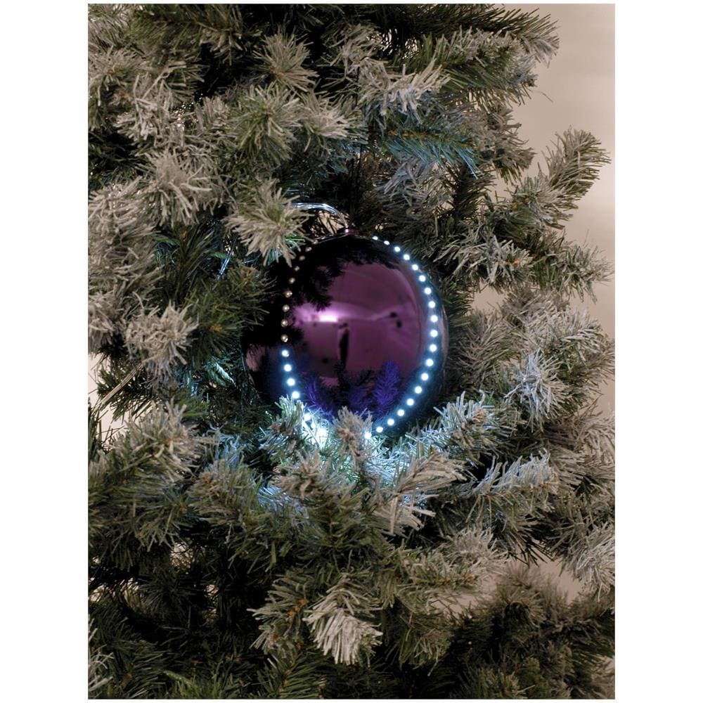 Led Snowball 8cm, Purple 5x - Foto 1