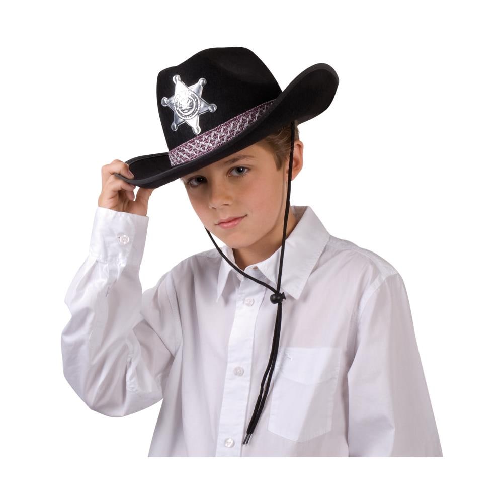 Cappello Da Sceriffo Nero Per Bambino - Foto 1