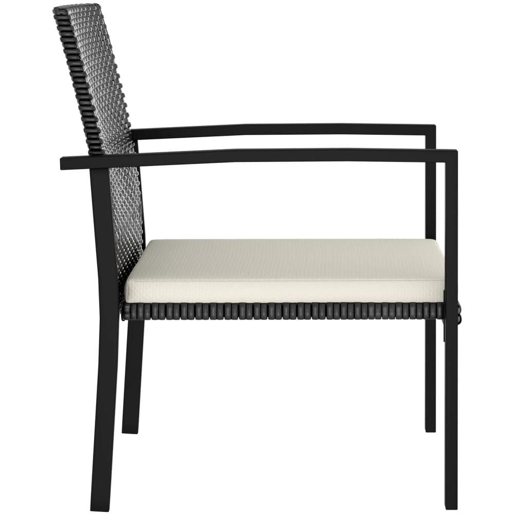 Set Da Pranzo Da Giardino 9 Pz In Polyrattan Nero - Foto 8