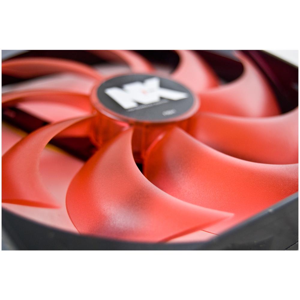 NX140, Ventilatore, Computer case, 14 cm, Nero, Rosso, 2,76W, 140 x 25 x 140 mm - Foto 4