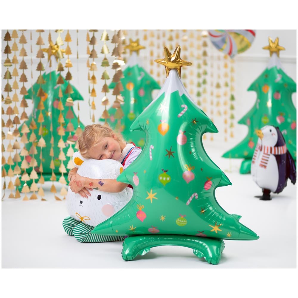 Partydeco - Palloncino Gigante Alluminio Albero Di Natale - Foto 2