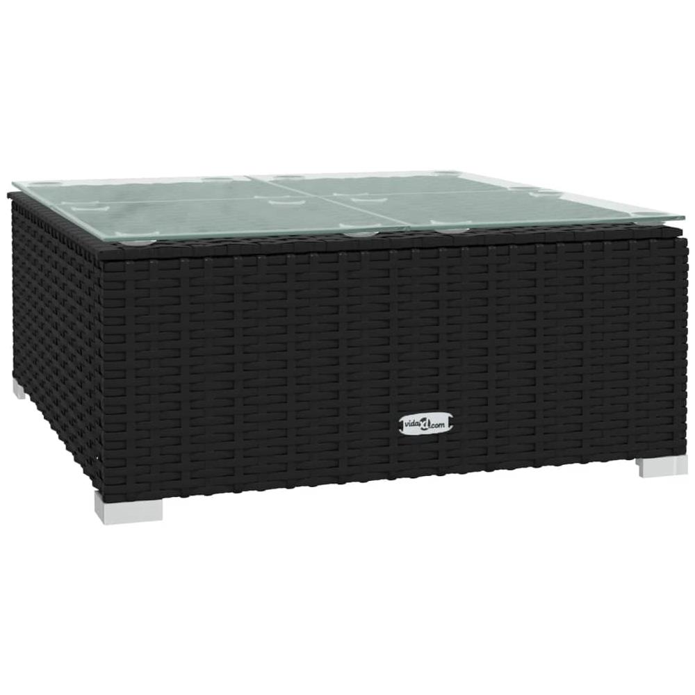 Set Divani Da Giardino 8 Pz Con Cuscini In Polyrattan Nero - Foto 2