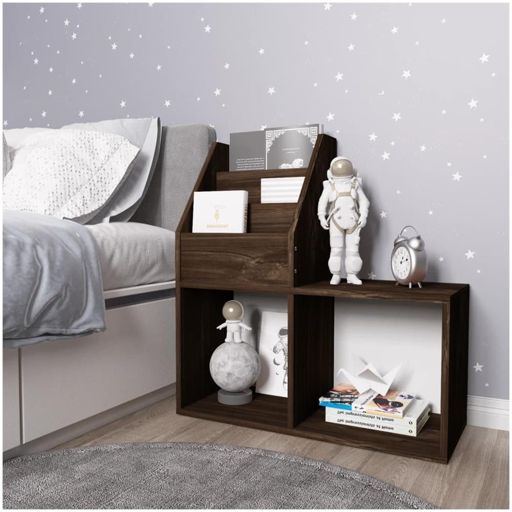 Portariviste Per Bambini Rovere Fumo 71x30x78,5 Cm Truciolato - Foto 1