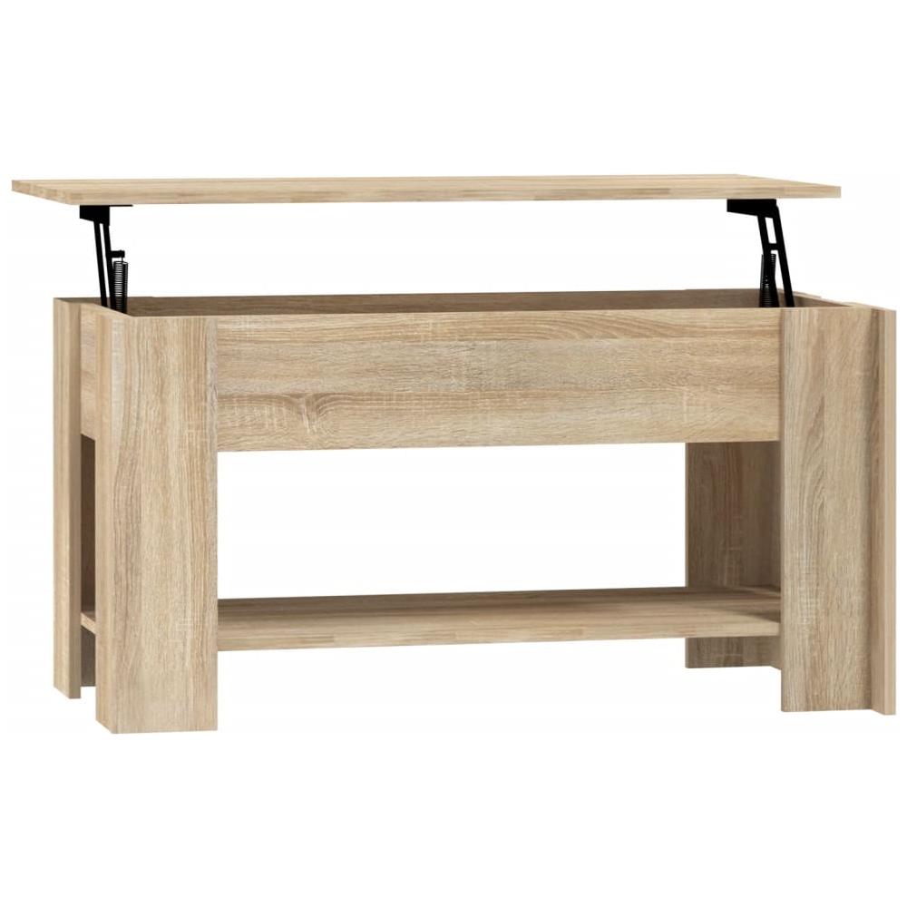 Tavolino Da Salotto Rovere Sonoma 101x49x52cm Legno Multistrato - Foto 1