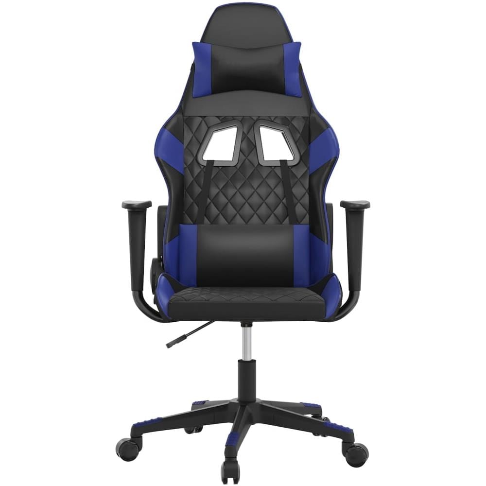 Sedia Da Gaming Nera E Blu In Similpelle - Foto 3