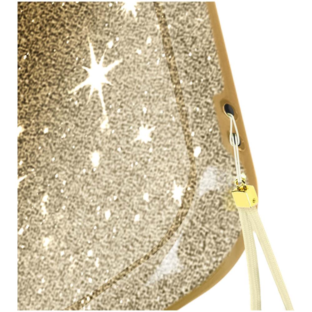 Cover Paillette Per Samsung Galaxy S23 Plus Ibrida Semirigida Spark Case Oro - Foto 5