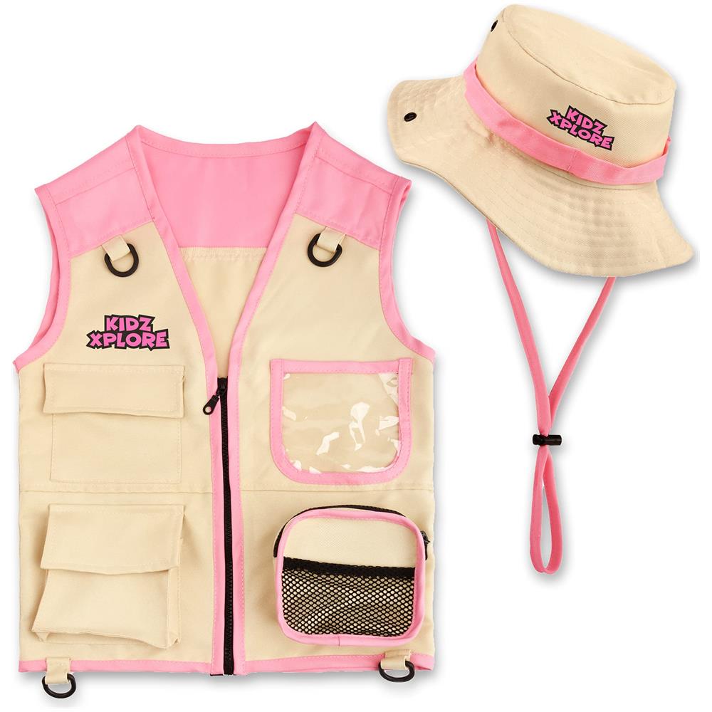 Kit de costume d'explorateur pour enfants : gilet, chapeau de safari Manuels éducatifs sur les dinosaures et les insectes Kit de costume d'explorateur pour enfants : gilet, chapeau de safari Manuels éducatifs sur les dinosaures et les insectes