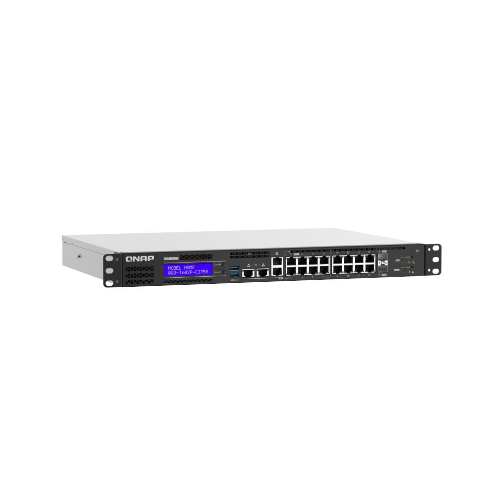Switch di Rete QGD-1602 Gestito L2 Gigabit Ethernet (10/100/1000) Colore Nero e Grigio - Foto 2