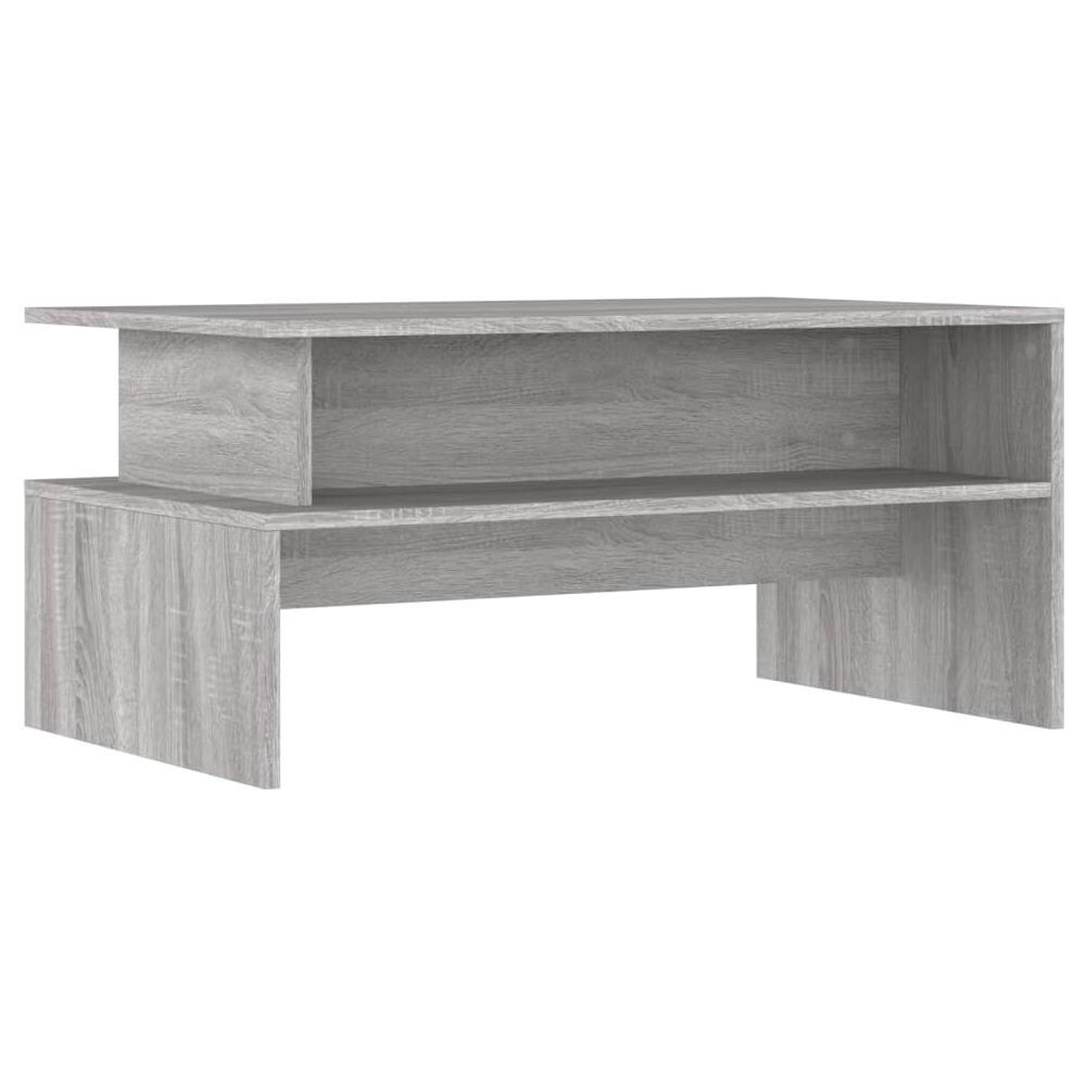 Tavolino Salotto Grigio Sonoma 90x55x42,5 Cm Legno Multistrato - Foto 2