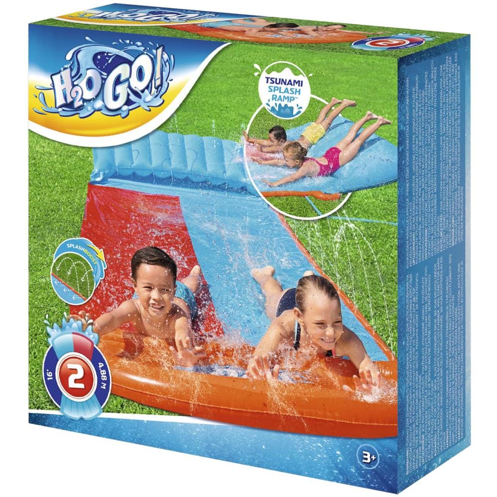 H2ogo Doppio Scivolo D'acqua Tsunami Splash Ramp - Foto 10