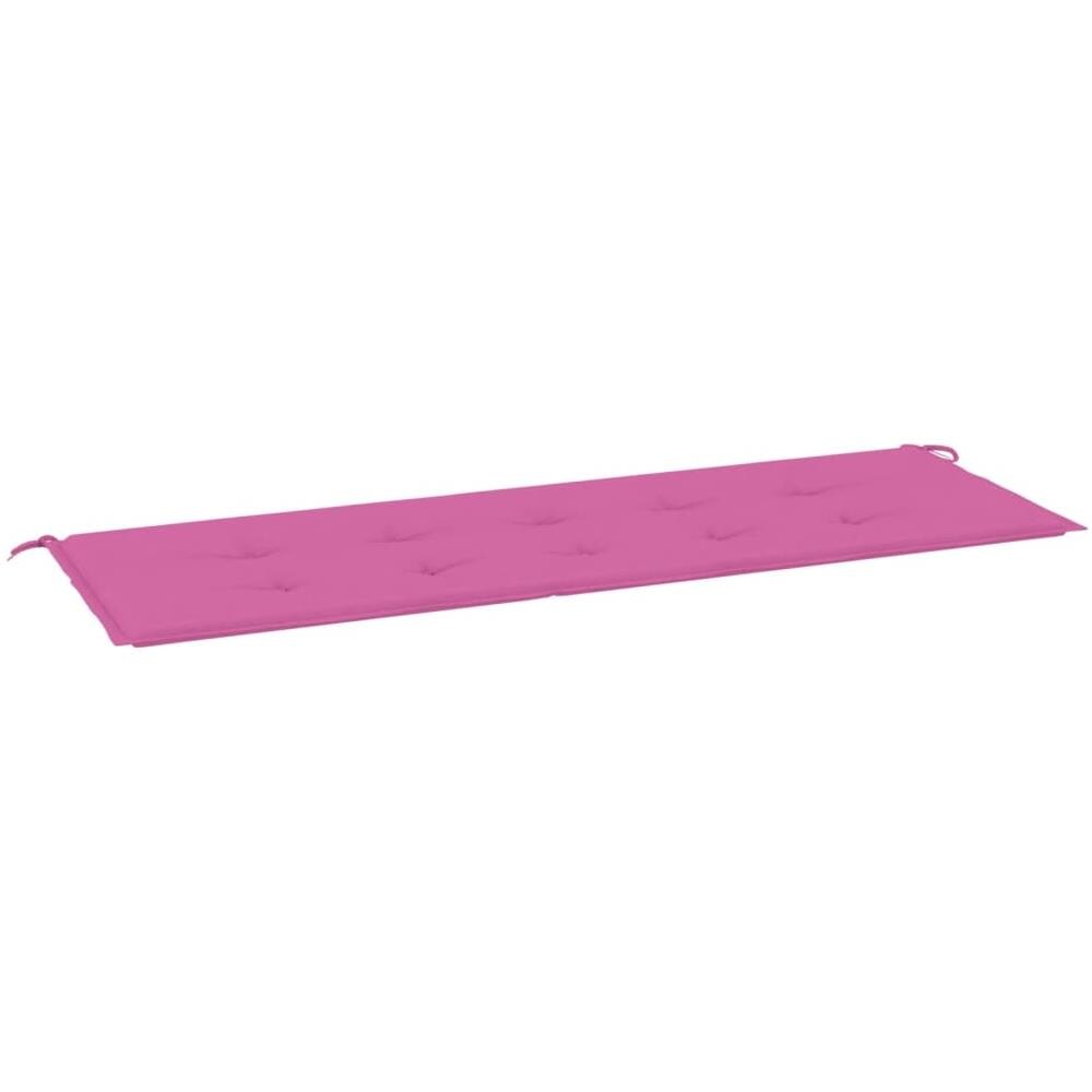 Cuscino Per Panca Da Giardino Rosa 150x50x3cm In Tessuto Oxford - Foto 2