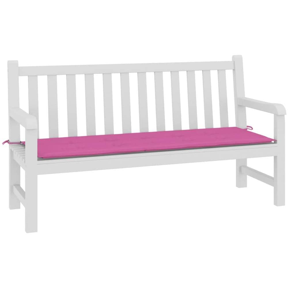 Cuscino Per Panca Da Giardino Rosa 150x50x3cm In Tessuto Oxford - Foto 3