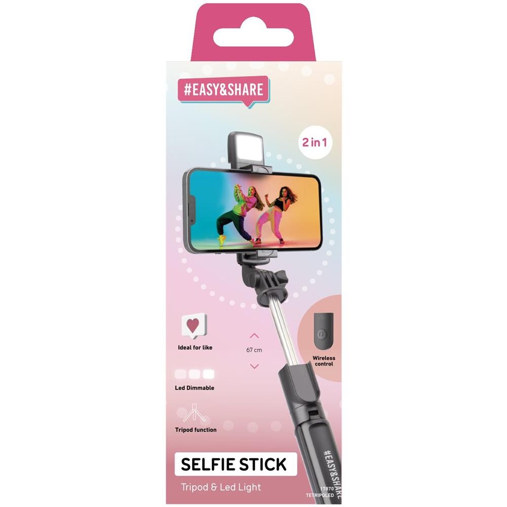 TETRIPOLED bastone per selfie Smartphone Nero - Foto 3