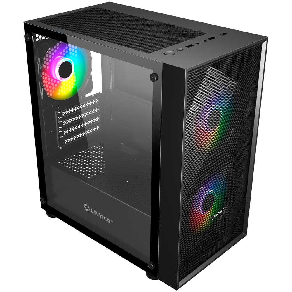 Case Mir B200 PC ITX / micro ATX 2 Porte USB 3.2 Colore Nero - Foto 2