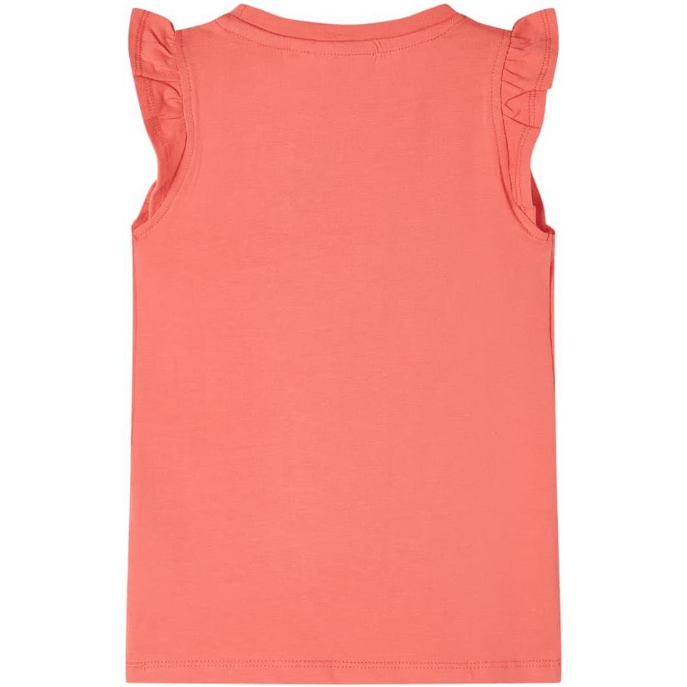 Maglietta da Bambina con Maniche Volant Corallo 92 - Foto 2