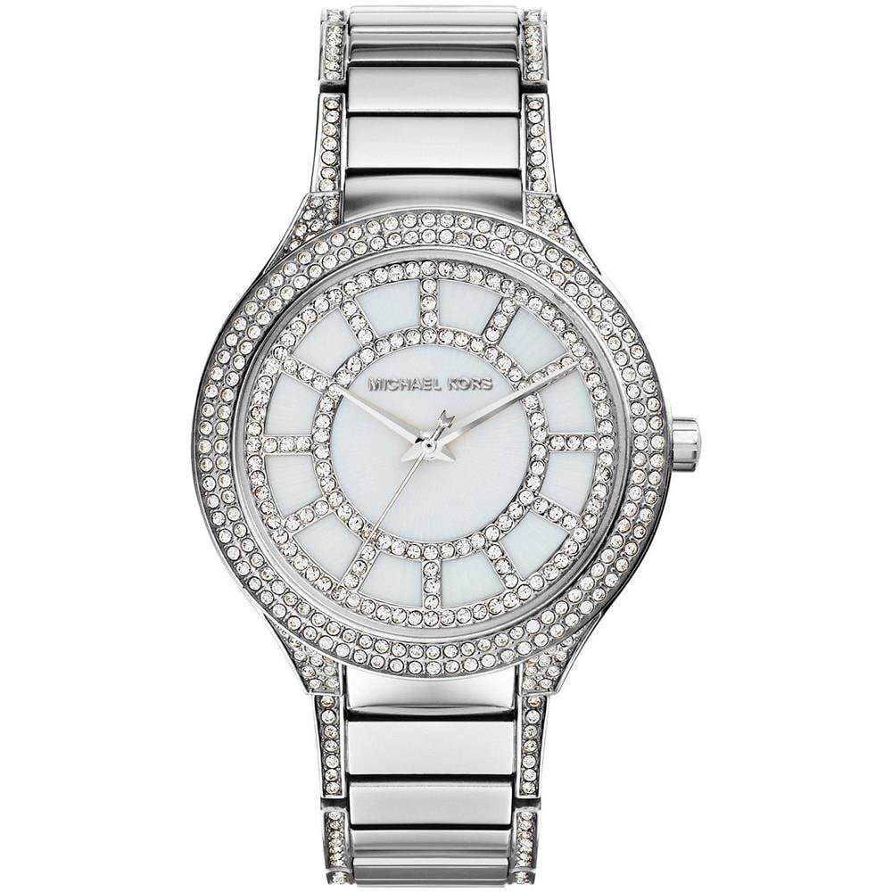 Orologio Michael Kors Kerry Mk3311 Donna Silver Acciaio Tempo Bracciale Cristall - Foto 1