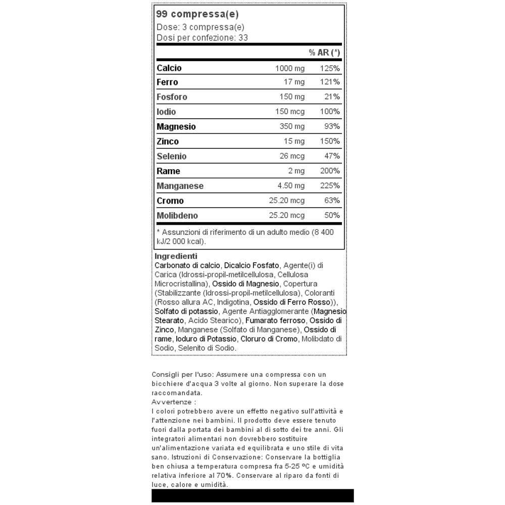 Multi Mineral Complex 100 Tabs - - Complexes - - Foto 2