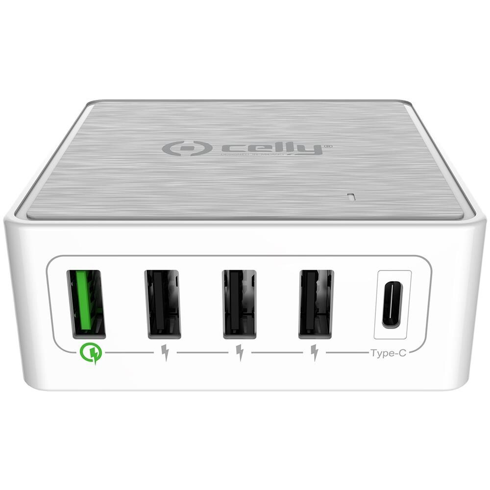 Powerstation Universale ProPower con 4 Porte USB 2.0 / 1 Porta USB Type-C Bianco - Foto 2