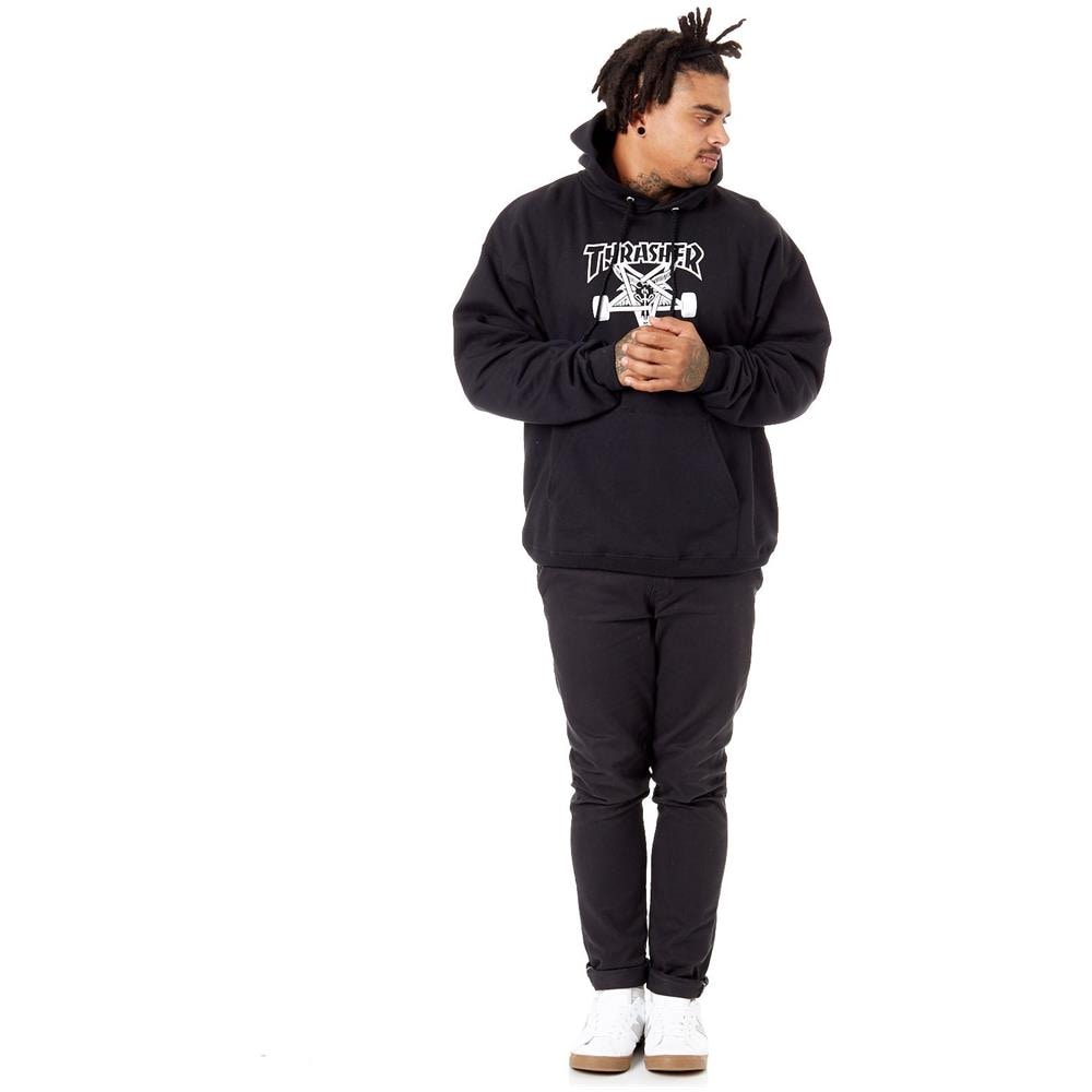 Felpa Con Cappuccio Skate Goat Nero (m, Nero) - Foto 2