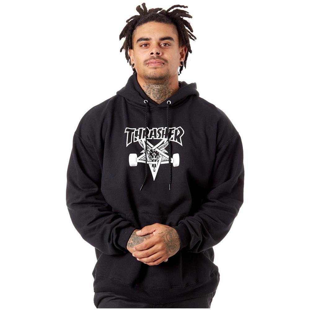 Felpa Con Cappuccio Skate Goat Nero (m, Nero) - Foto 1