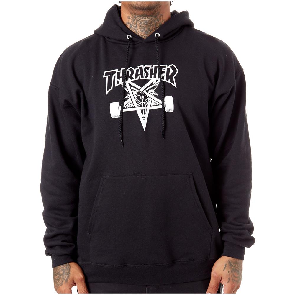 Felpa Con Cappuccio Skate Goat Nero (m, Nero) - Foto 4