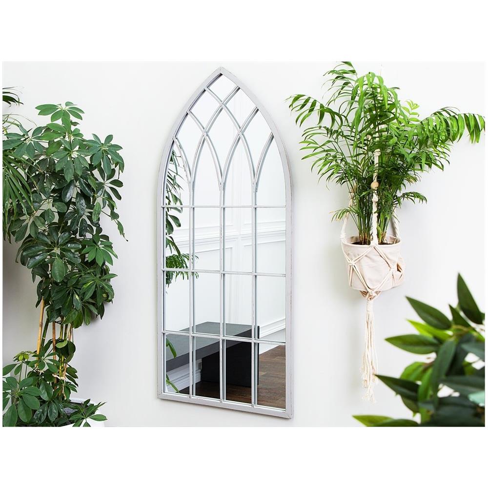 Specchio Da Parete In Color Grigio Antico 50 X 115 Cm Cassel - Foto 2