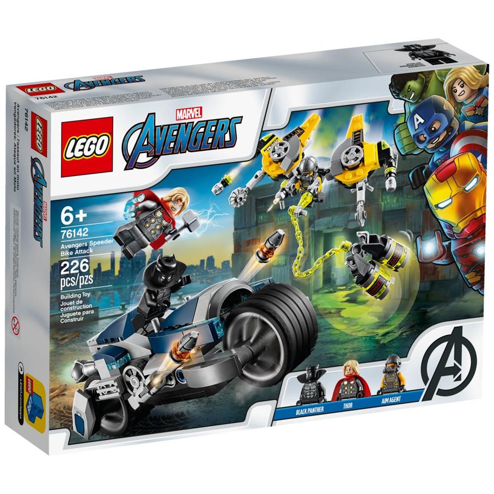 76142 Super Heroes - Avengers: Attacco della Speeder Bike - Foto 1