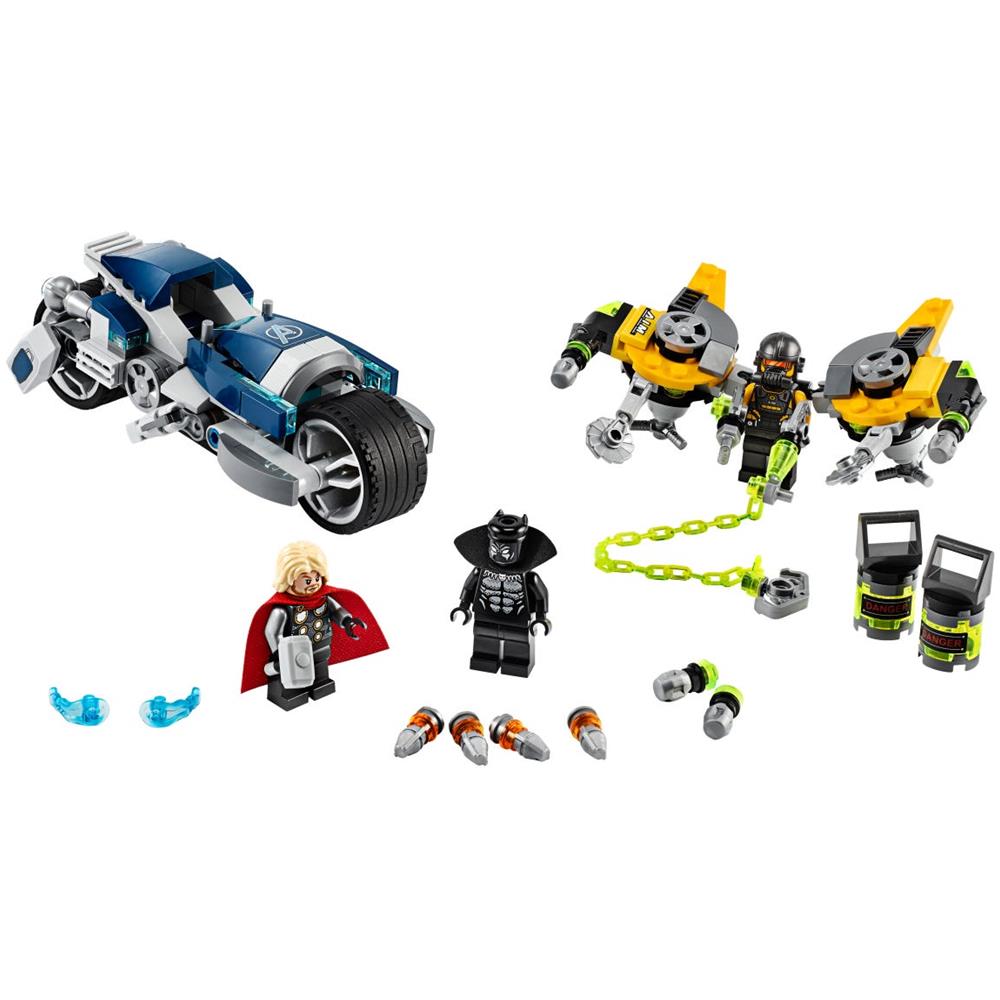 76142 Super Heroes - Avengers: Attacco della Speeder Bike - Foto 2