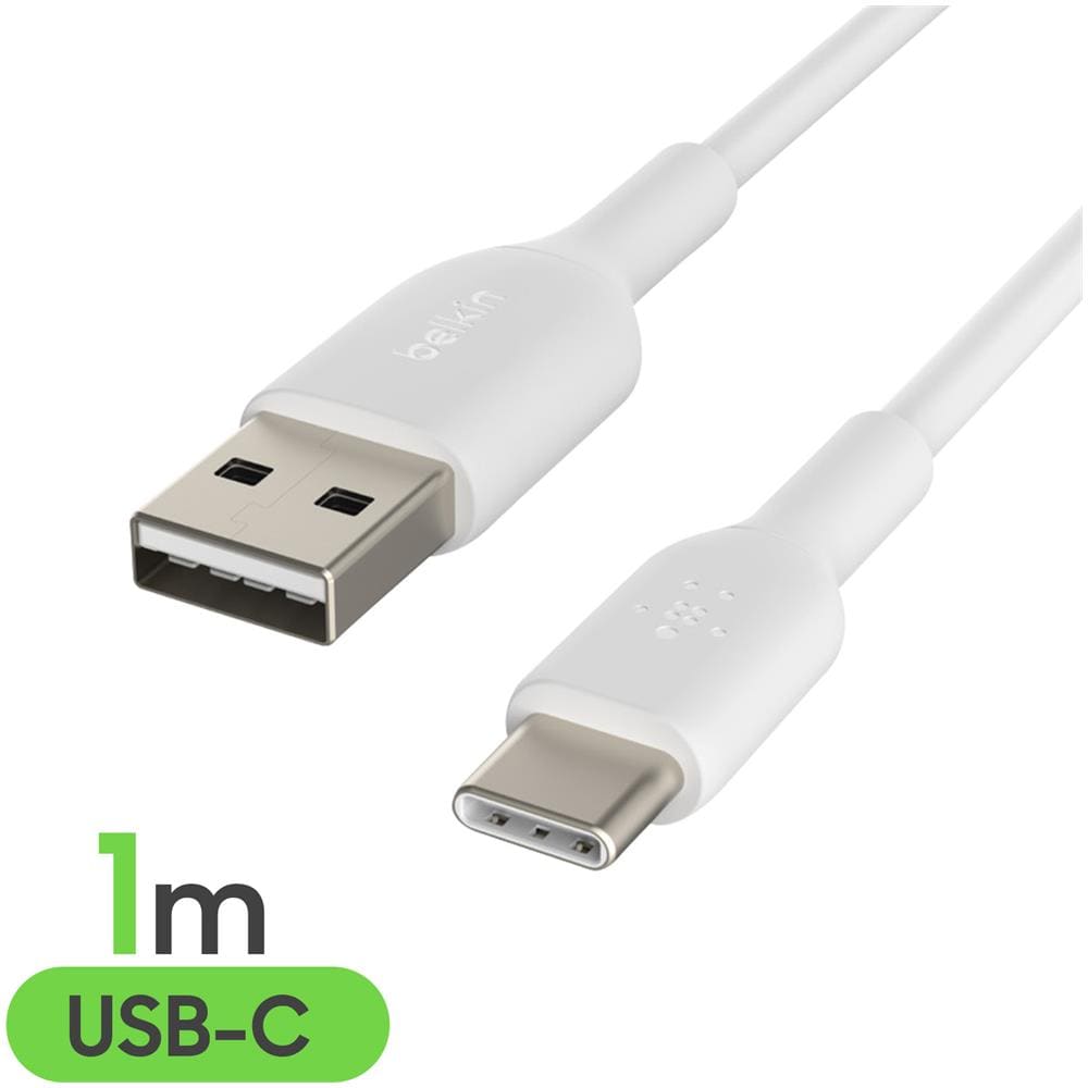 Dual USB-A Charger, 24W incl. USB-C Cable 1m, white - Foto 2