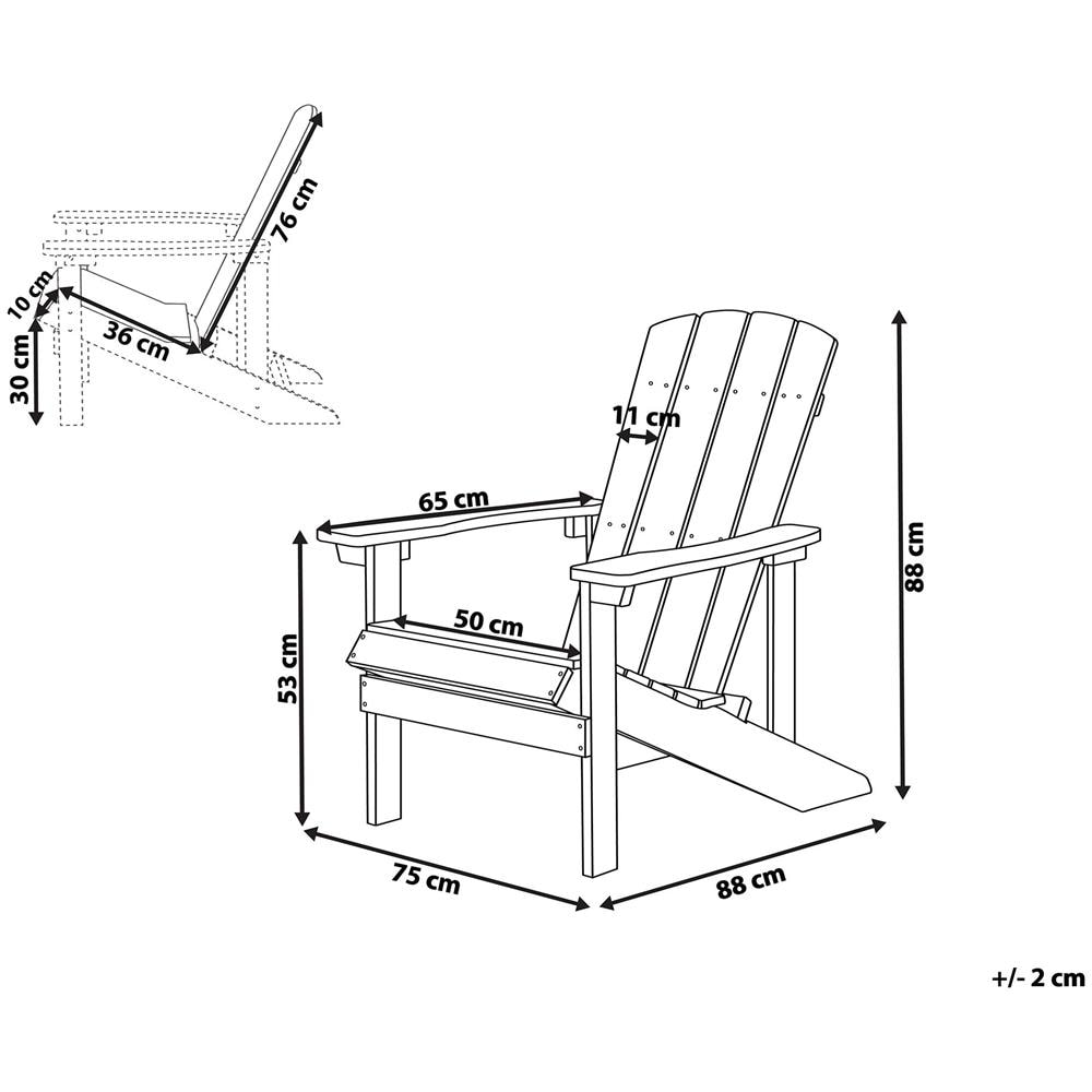 Sedia Da Giardino Bianca Adirondack - Foto 4