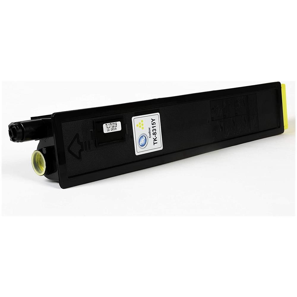 TONER COMPATIBILE - Kyocera Tk-8315y Giallo 1t02mvanl0 Per Taskalfa 2550ci Fornito Di Intelligent Chip Capacità 6000 Copie Made In Italy - Foto 2