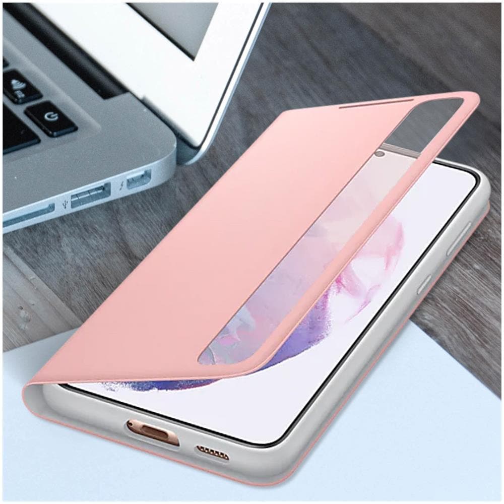 Custodia Clear View Cover Ef-zg996cpegee Per Galaxy S21 Plus G996 Rosa - Foto 9